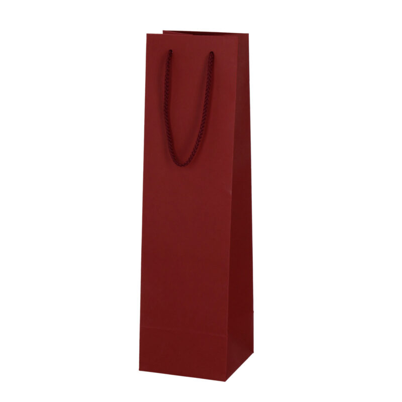 Wine bag in bordeaux colour